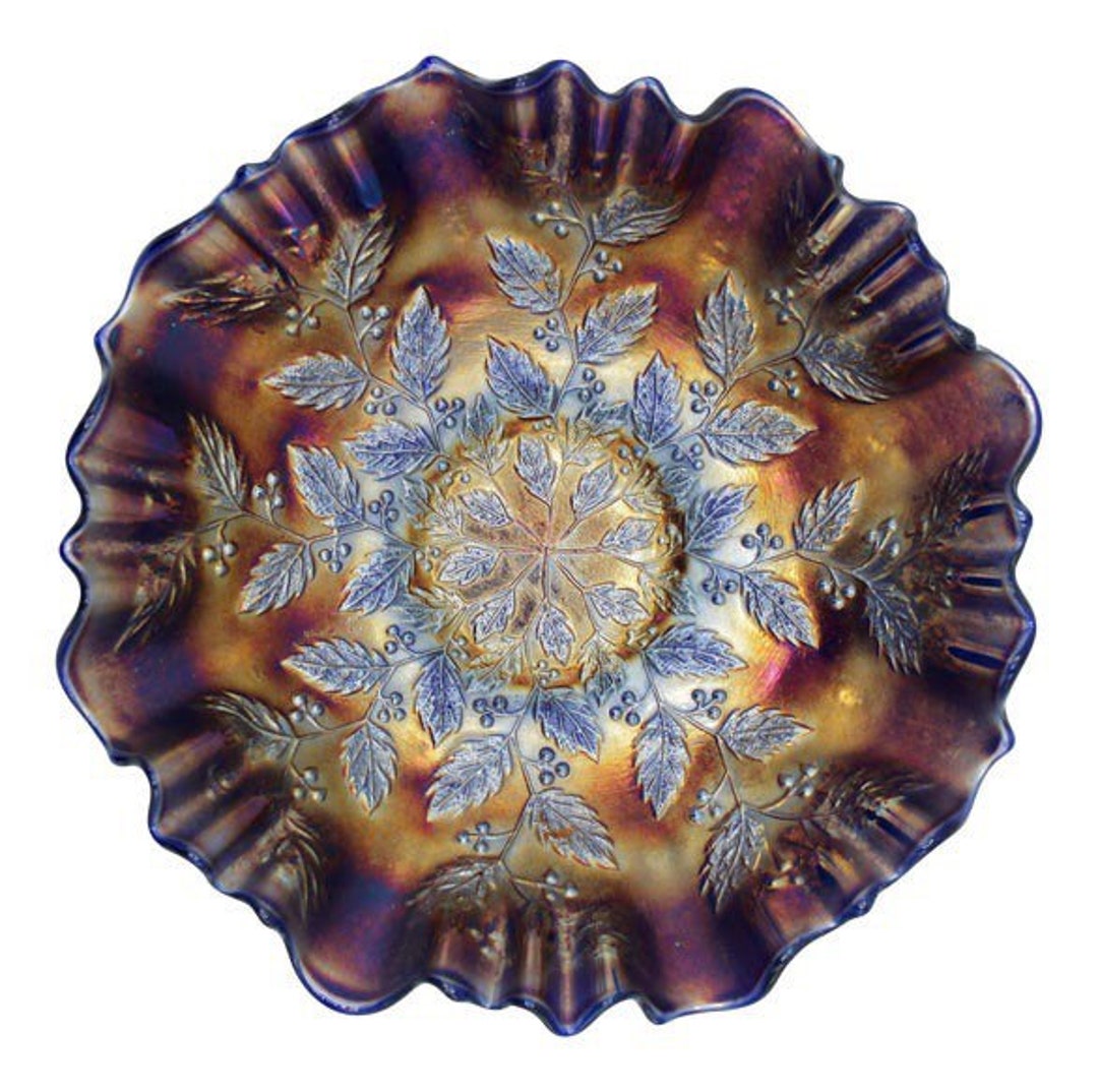 フェントン エレクトリックブルー カーニバル ガラスボウル - Etsy 日本