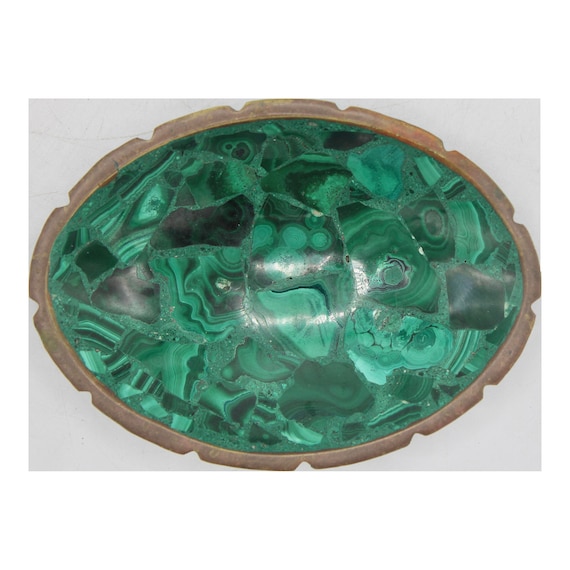 Mid Century Modern Malachite Dish