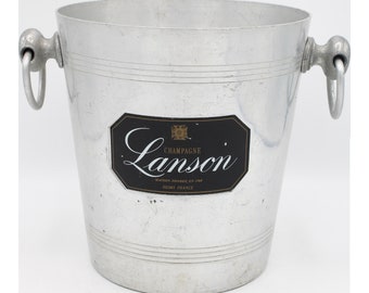 Secchiello per il ghiaccio vintage in argento francese per champagne