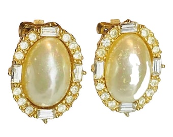 Pendientes de clip vintage de Christian Dior, 1980