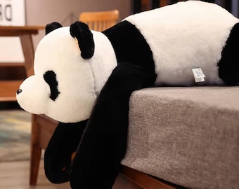 Peluche de panda gigante: almohada grande y suave con forma de animal para la decoración de la habitación infantil.