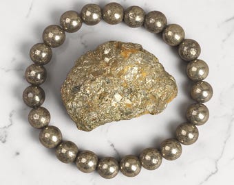 Pulsera de cuentas de piedra natural, pulsera energética de cristal, joyería minimalista de piedras preciosas, regalo para mujeres y hombres (piedra no incluida).