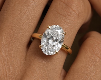 Anillo ovalado de circonita de plata de ley, anillo de compromiso ovalado de lujo, anillo de boda, anillo de promesa, joyería elegante para mujer, anillo de viaje