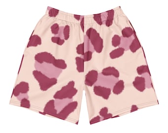 Pantaloncini sportivi taglie forti MULTIVERSE - Rosa leopardato, dalla 2XS alla 6XL