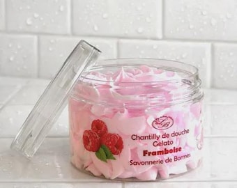 100 g de crema batida de frambuesa para la ducha