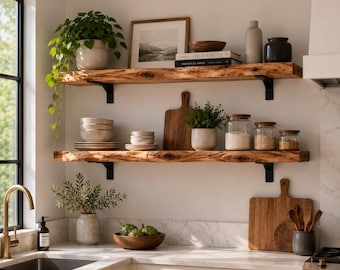 Camphor Laurel Hardwood Shelf - Live Edge Shelf
