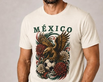 Mexico Soccer Eagle Shirt, Vintage Mexican Football Tee, Mexico Graphic T-Shirt