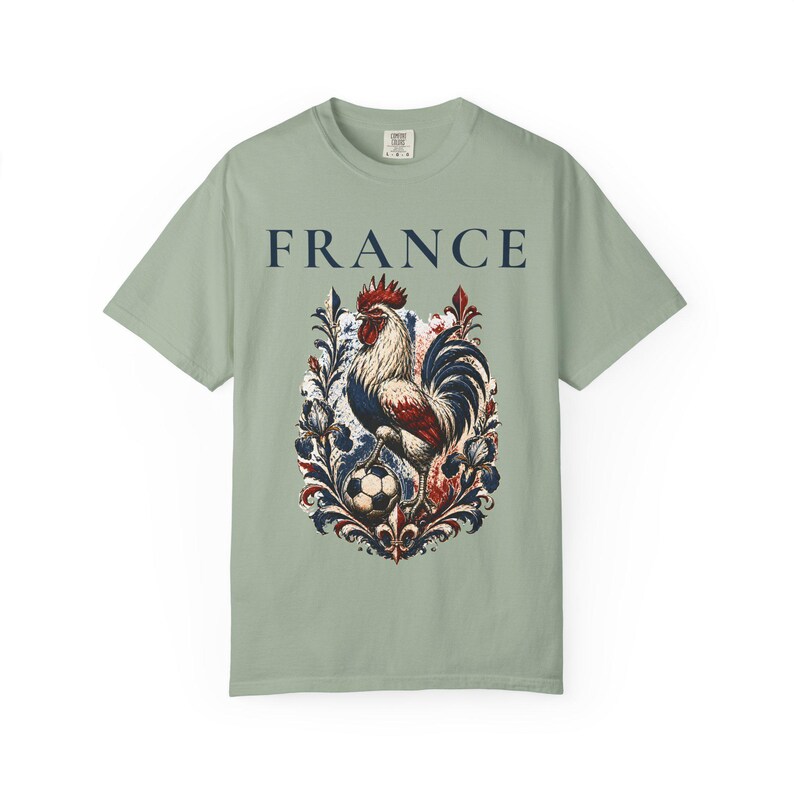 France Rooster Soccer Graphic Shirt, Vintage French Football Tee, Coq Gaulois Soccer Fan Gift Bay