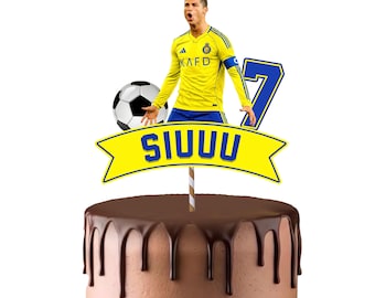 Ronaldo Siuuu Cake Topper Birthday