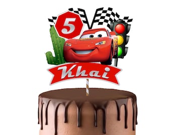 Cars cake topper party birthday