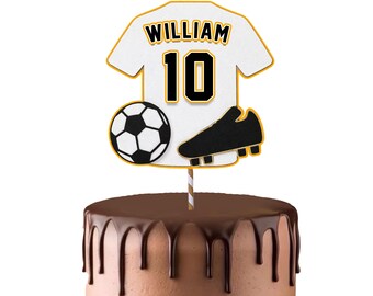 Soccer Birtthday cake topper