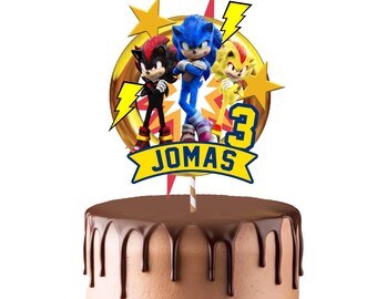 Sonic Cake Topper