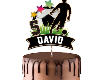 Soccer cake topper party birthday