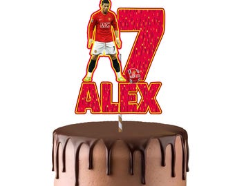 Ronaldo cake topper party birthday