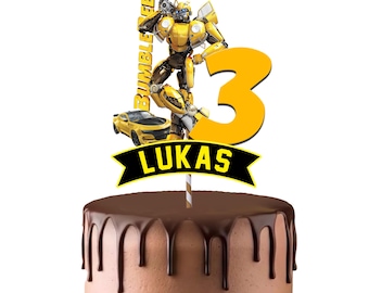 Bumblebee transformers cake topper