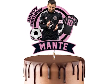 Messi Cake Topper Party Birthday