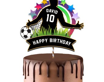 Soccer birthday celebration | Soccer cake topper | Football topper | Topo debolo
