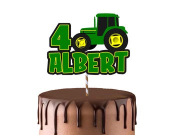 Tractor cake topper party birthday