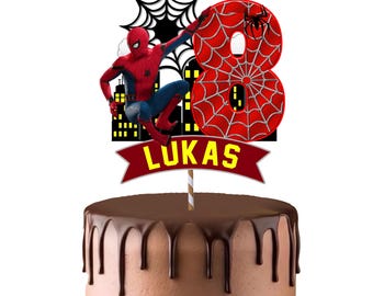 Spiderman cake topper