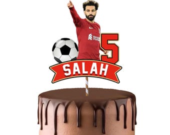 Salah Soccer Cake Topper