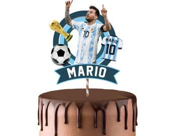 Messi cake topper