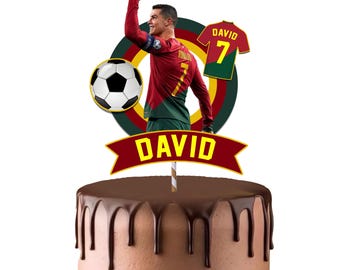 Ronaldo cake topper birthday