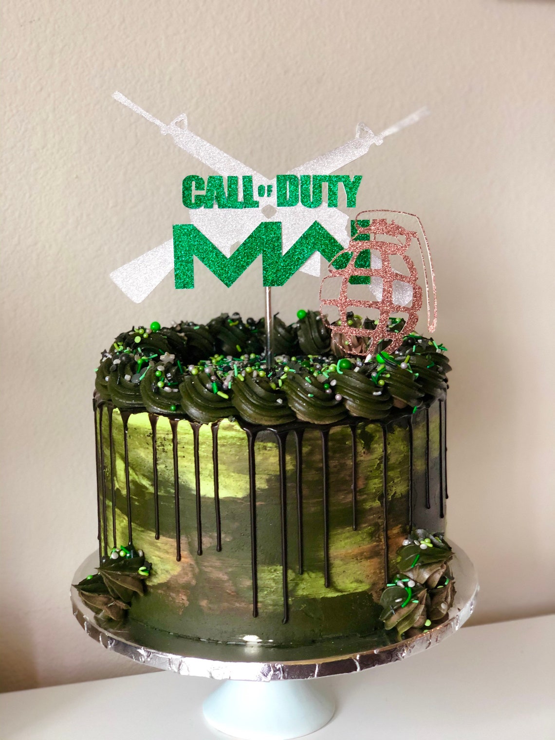 Customized/RushCall of Duty WARZONE Cake Topper with Username Etsy