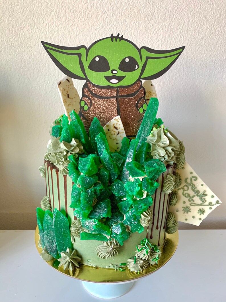 Baby Yoda Cake Topper Etsy