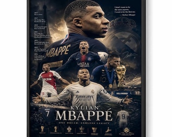 サッカーの伝説のポスター - 歴史に名を残す最高のサッカー選手の