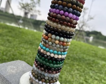 Bracciale artigianale con perline di cristallo, gioiello con pietre preziose curative, regalo unico per donne, energia spirituale, accessorio da polso in stile boho