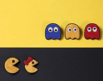 Gift for Her, Cute Character Brooch, Color Spirit Pin, Fun Jacket Accessory, Playful Embroidered Badge, Whimsical Gift
