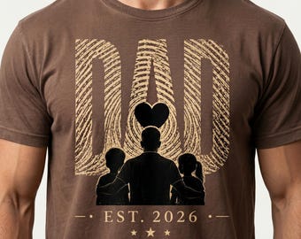 Camiseta personalizada para o Dia dos Pais | Presente dos filhos | Presente para o Dia dos Pais | Presente para o primeiro pai | Presente para o novo papai | Camiseta legal para o papai | Camiseta da paternidade