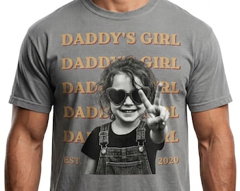 Camiseta personalizada com foto do pai, presente personalizado para o Dia dos Pais, camiseta divertida "Melhor Pai do Mundo" com foto dos filhos, presente para novo papai, camiseta com foto do pai