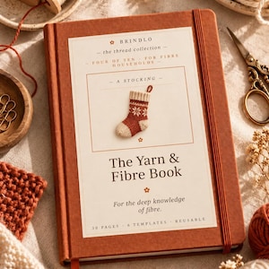 The Yarn & Fibre Book | Natural Dye Notebook for Knitters, Spinners (PDF)