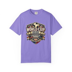 Croatia World Cup 2026 Soccer Fan T-Shirt, Vintage Crest Supporter Tee image 16