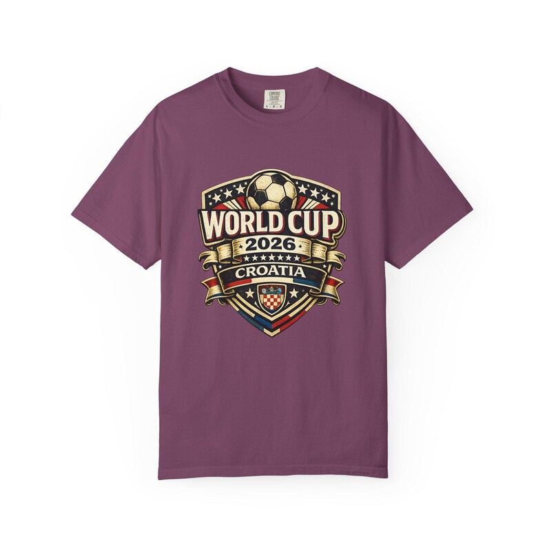Croatia World Cup 2026 Soccer Fan T-Shirt, Vintage Crest Supporter Tee image 19