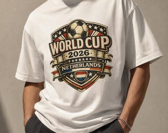 Netherlands Football World Cup 2026 Crest Shirt, Dutch Soccer Fan Tee