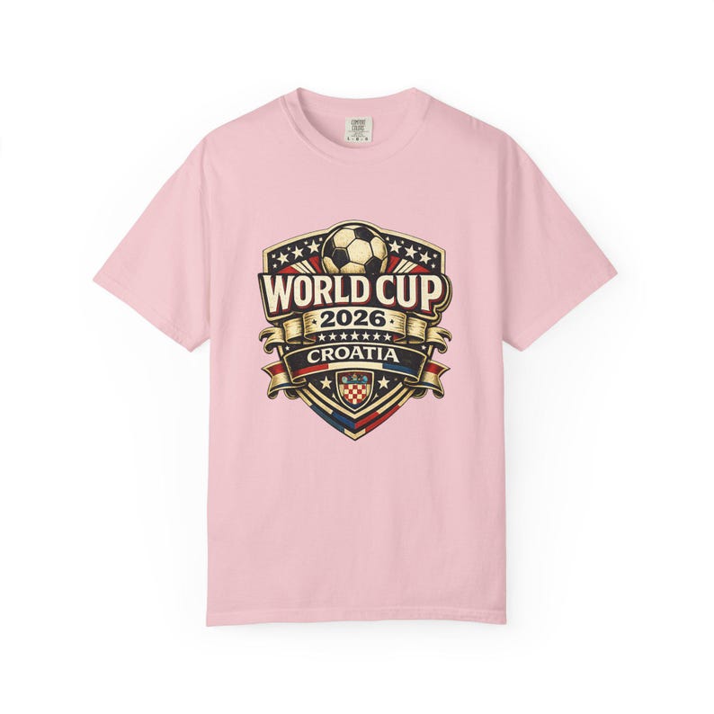Croatia World Cup 2026 Soccer Fan T-Shirt, Vintage Crest Supporter Tee image 18