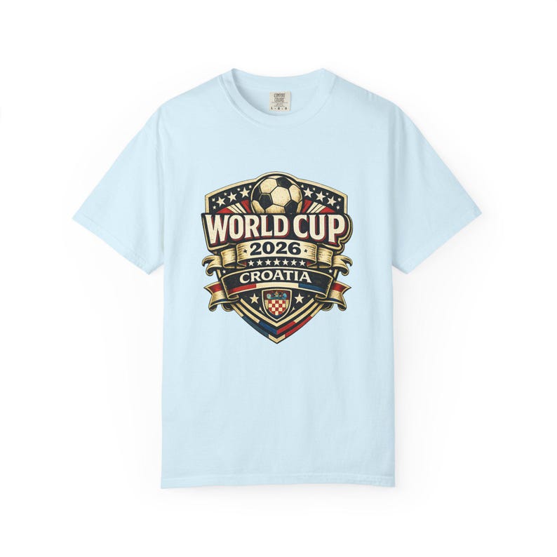 Croatia World Cup 2026 Soccer Fan T-Shirt, Vintage Crest Supporter Tee image 12