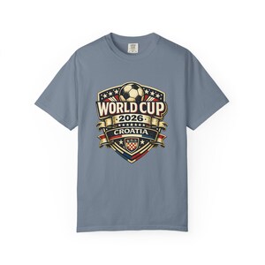 Croatia World Cup 2026 Soccer Fan T-Shirt, Vintage Crest Supporter Tee image 13