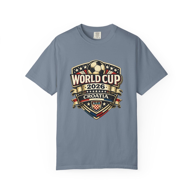 Croatia World Cup 2026 Soccer Fan T-Shirt, Vintage Crest Supporter Tee image 13