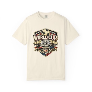 Croatia World Cup 2026 Soccer Fan T-Shirt, Vintage Crest Supporter Tee image 6