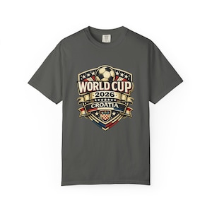 Croatia World Cup 2026 Soccer Fan T-Shirt, Vintage Crest Supporter Tee image 7