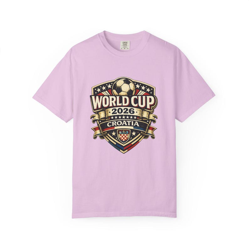 Croatia World Cup 2026 Soccer Fan T-Shirt, Vintage Crest Supporter Tee image 17