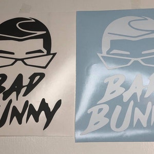 Bad Bunny Face Decal, Bad Bunny Sticker, Bad Bunny Car Decal, Bad Bunny Vinyl Decal, Bad Bunny Merch