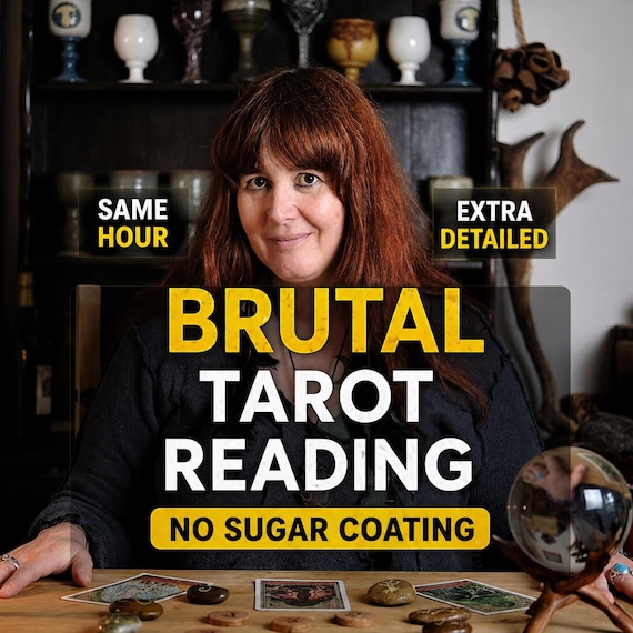 Same Hour Extra Detailed Brutal Tarot Reading, No sugar coating, Honest Brutal Psychic Prediction
