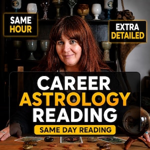 Personalized Career Astrology Reading, In-Depth Natal Chart Career Analysis, Work Themes, Skills & Strengths Interpretation