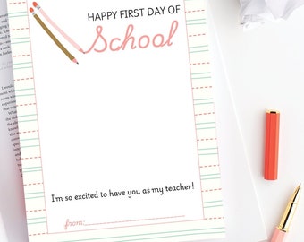 Back to School Gift Card Holder. INSTANT DOWNLOAD. Back to School Teacher Gift