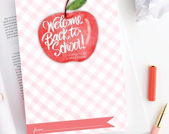 Back to School Gift Card Holder. INSTANT DOWNLOAD. Back to School Teacher Gift