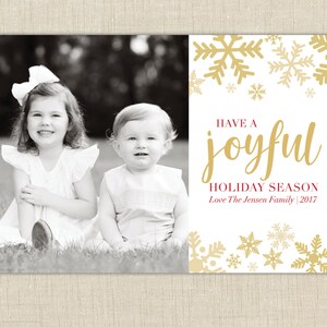 christmas photo cards, Holiday card, joyful holiday season